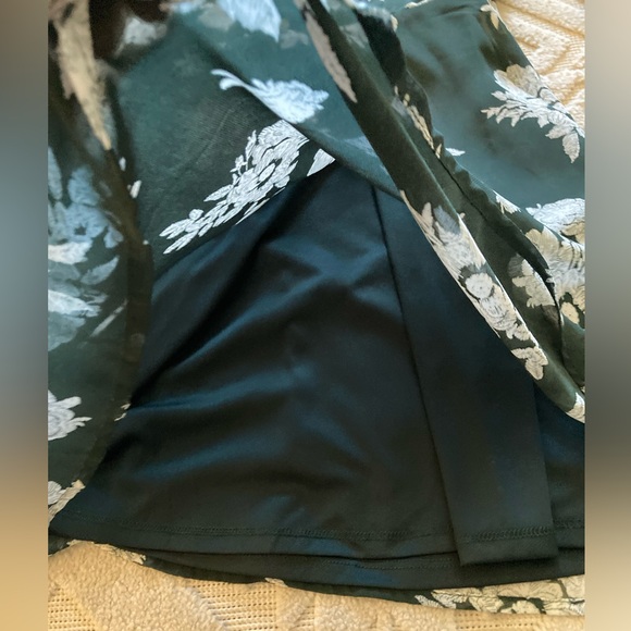 LULUS GREEN FLORAL MINI DRESS - Picture 14 of 14